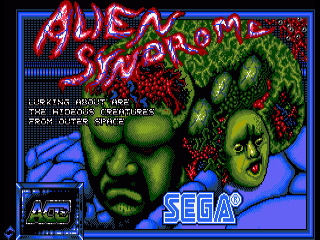 Alien Syndrome title screen for Amiga